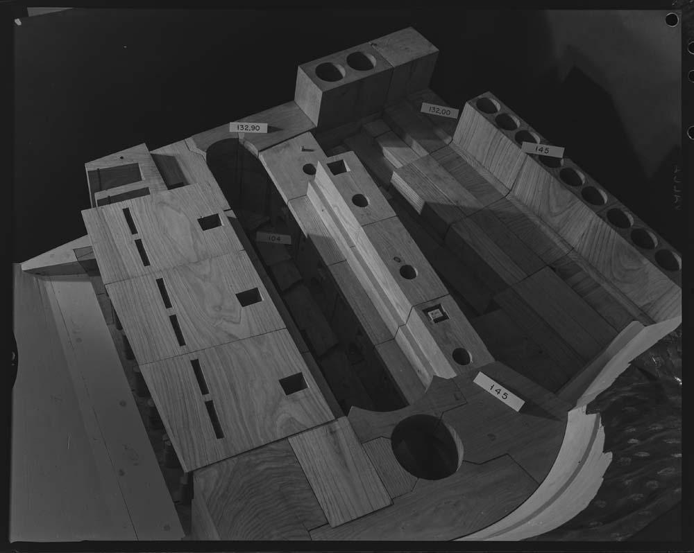 Maqueta de la presa de Alcántara