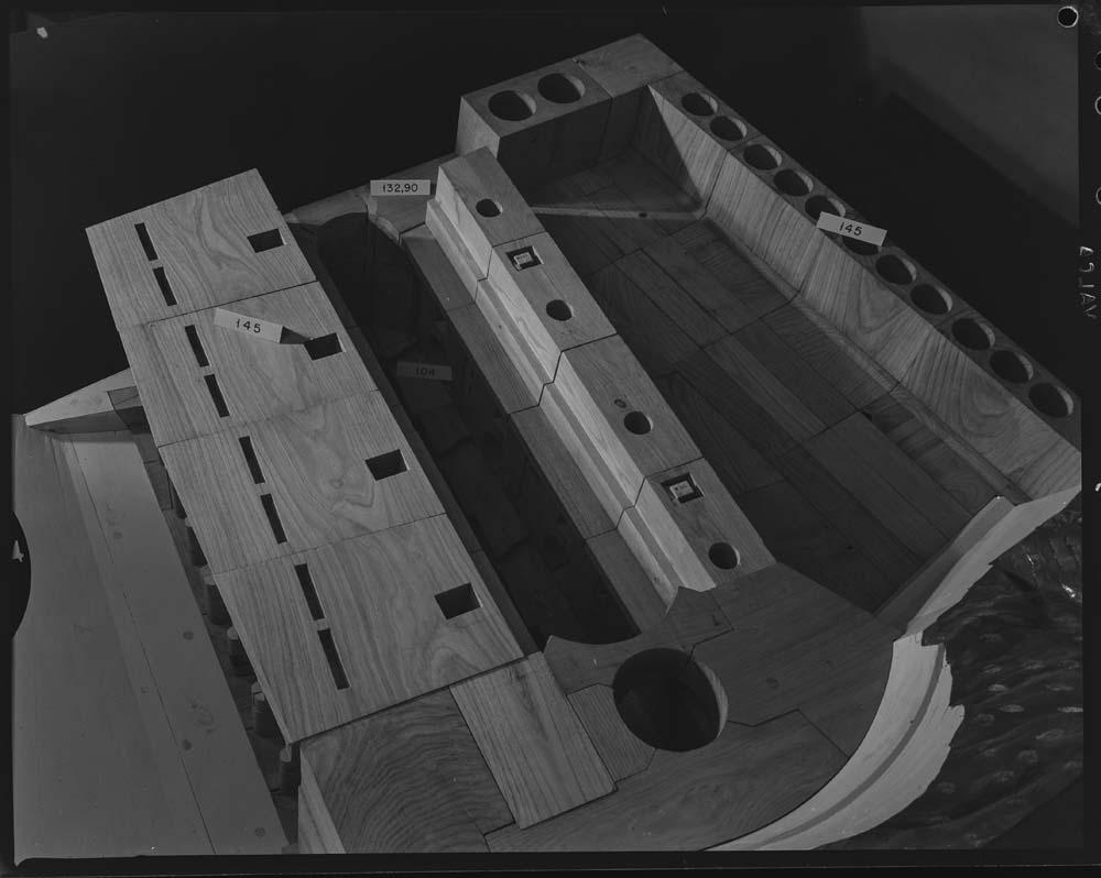 Maqueta de la presa de Alcántara