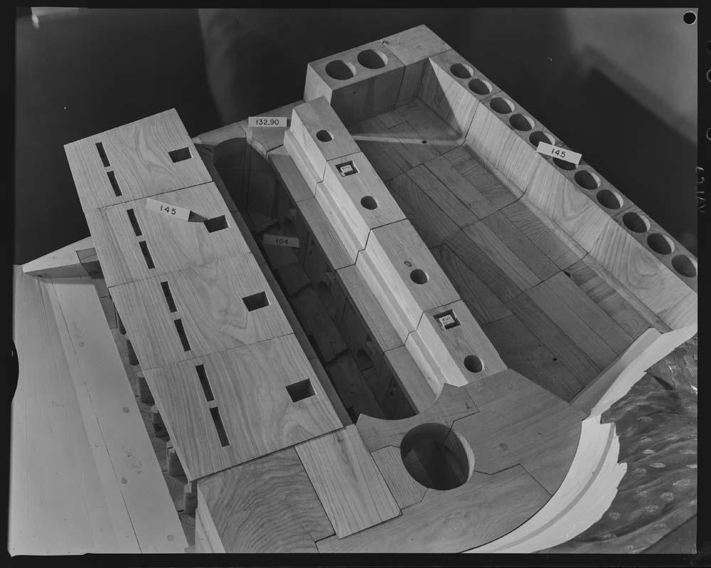 Maqueta de la presa de Alcántara