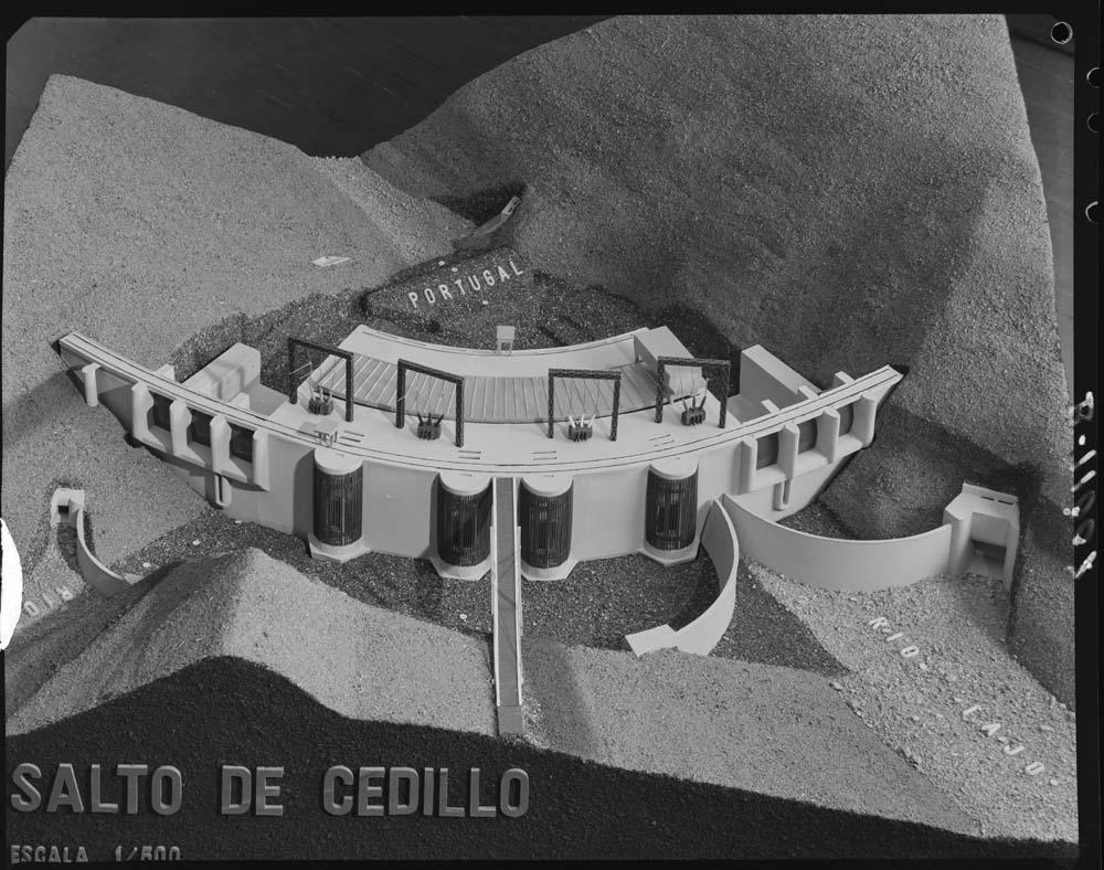 Maqueta de la presa de Cedillo