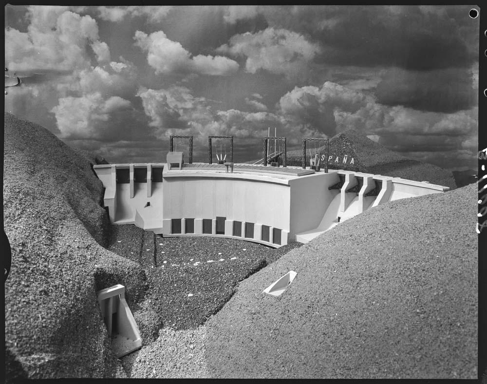 Maqueta de la presa de Cedillo