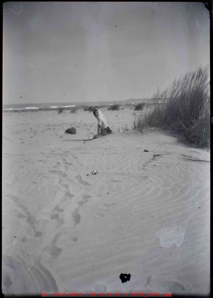 Mujer en la playa