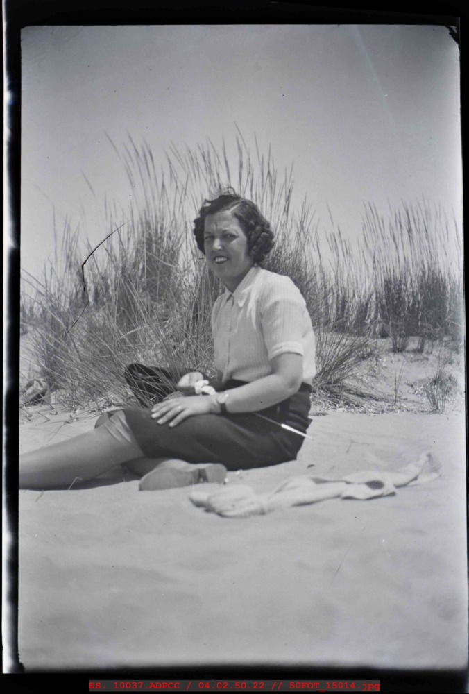 Mujer en la playa
