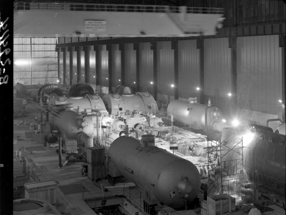 Obras de la central nuclear de Almaraz