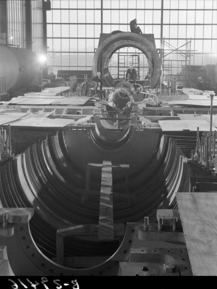 Obras de la central nuclear de Almaraz