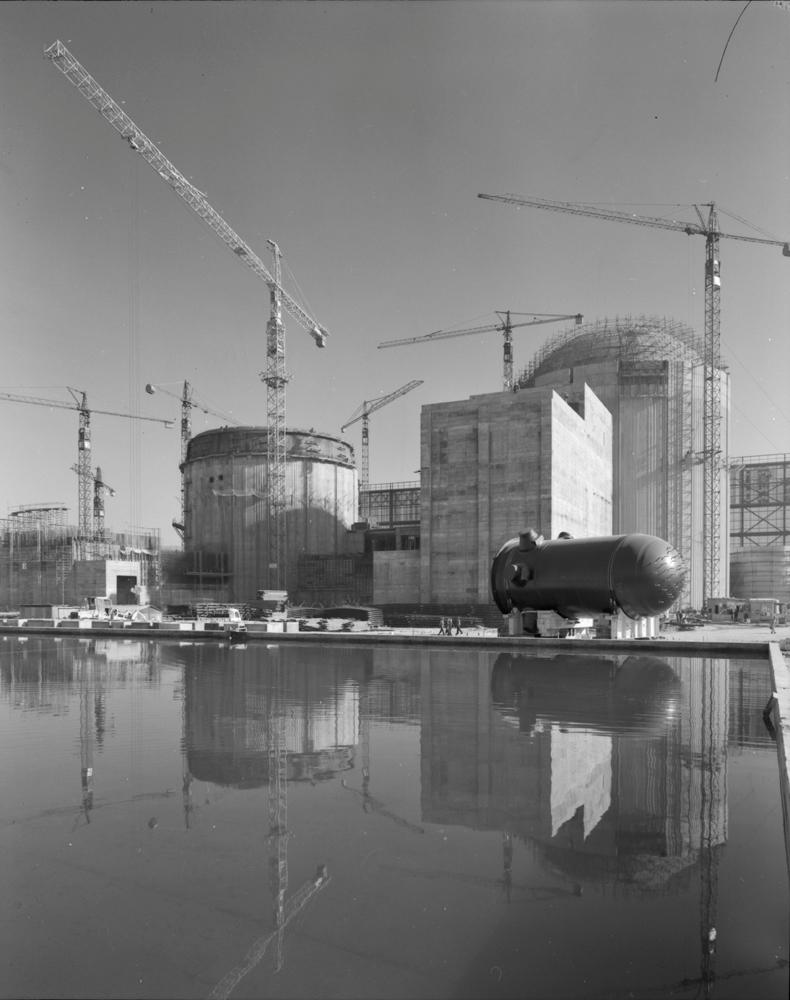 Obras de la central nuclear de Almaraz