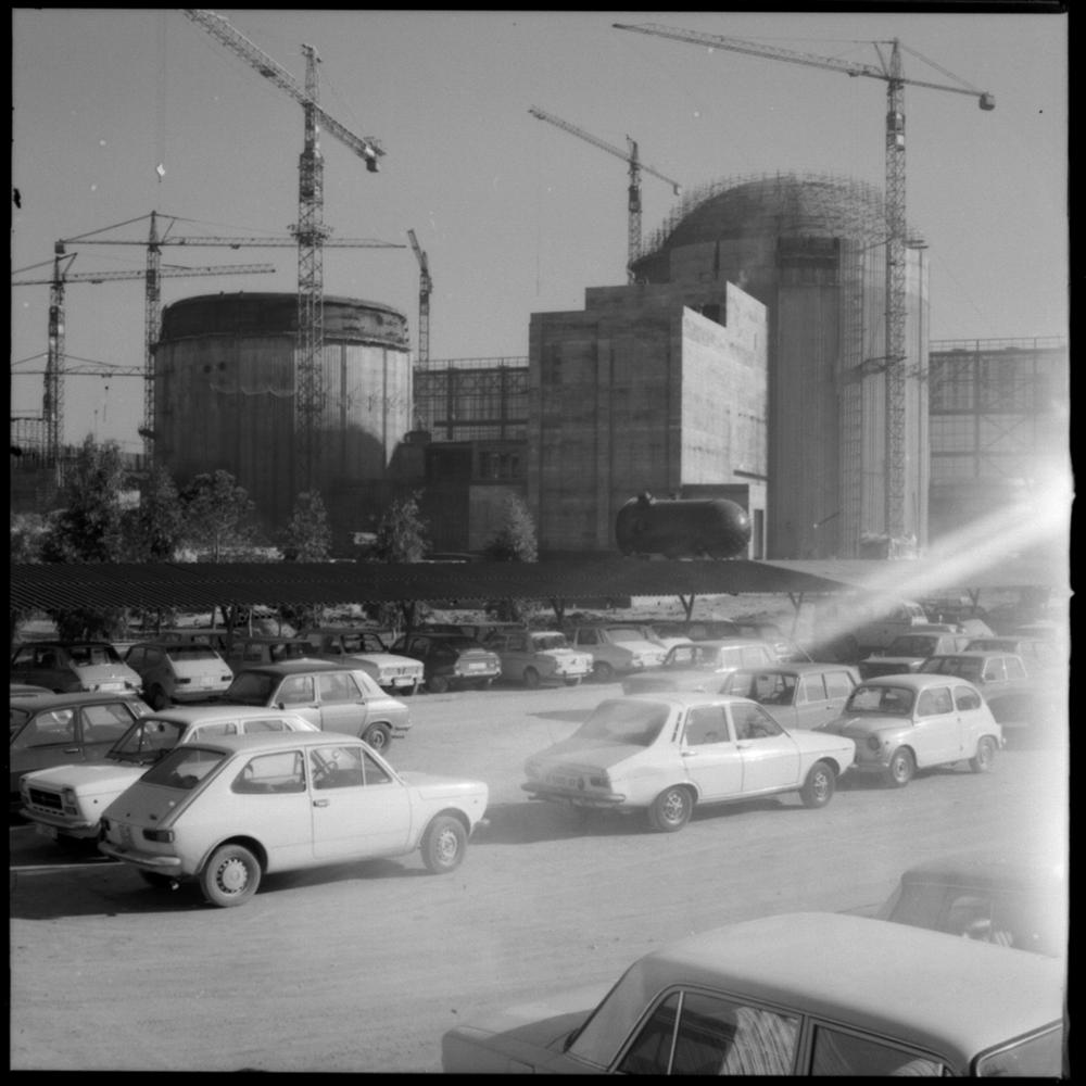 Obras de la central nuclear de Almaraz