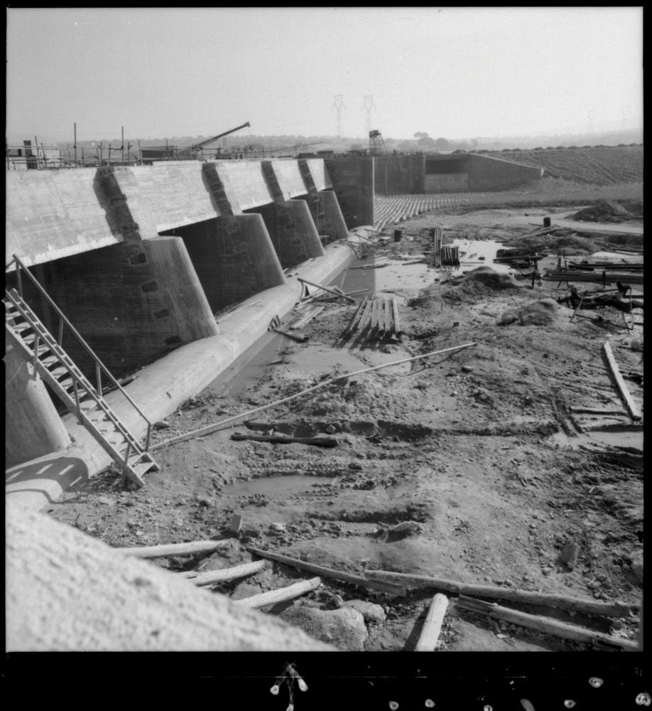 Obras de la central nuclear de Almaraz