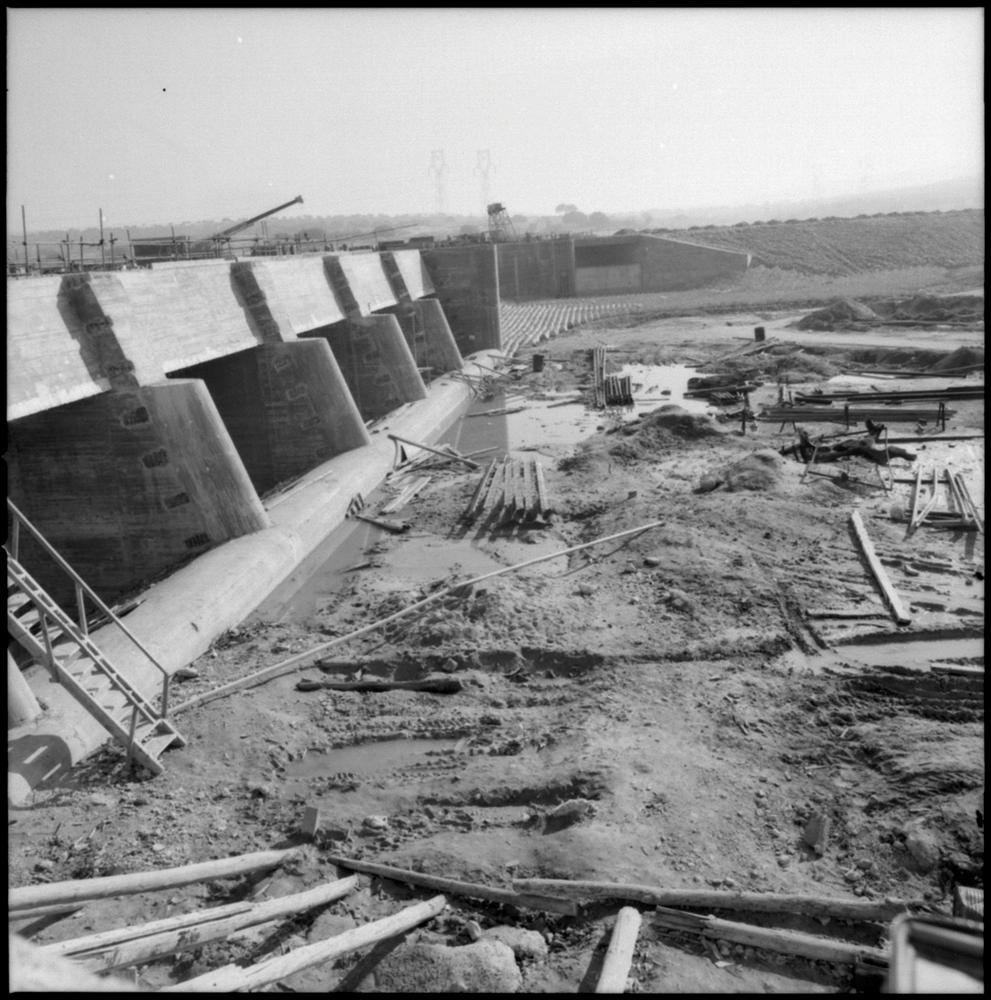 Obras de la central nuclear de Almaraz
