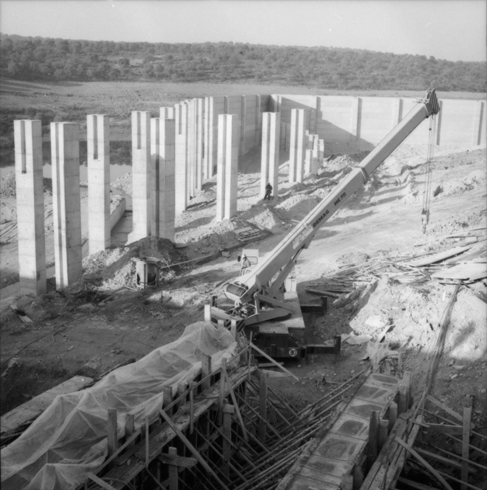 Obras de la central nuclear de Almaraz
