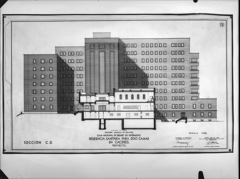 Plano de la Residencia de Cáceres