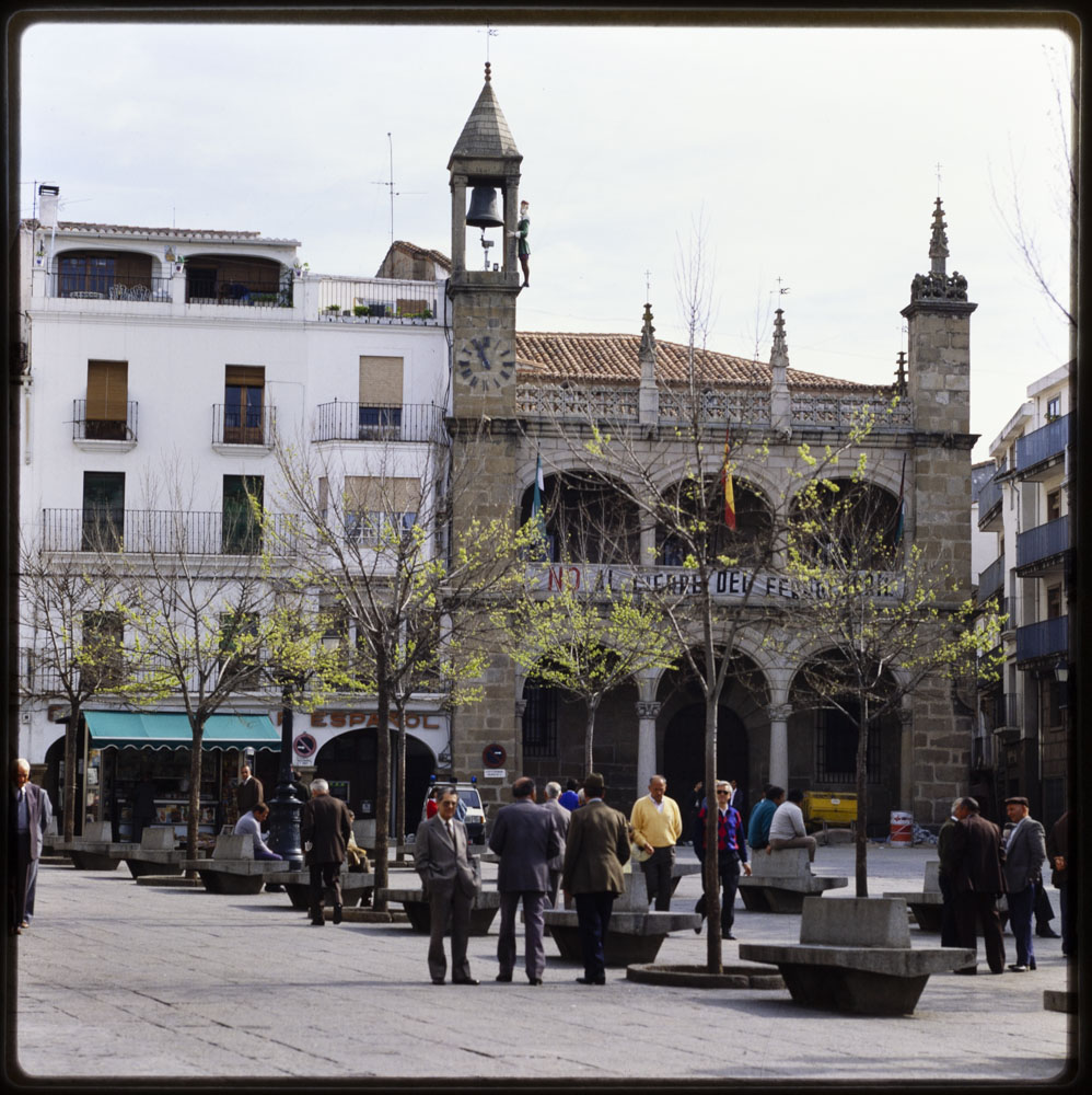 Plasencia. Casa consistorial y plaza Mayor
