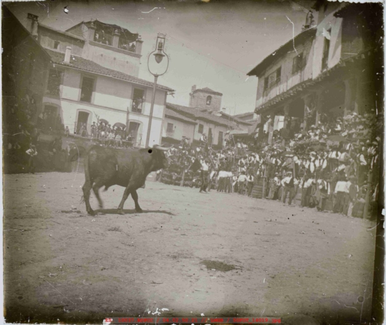 Plaza de Jaraíz de la Vera convertida en plaza de toros