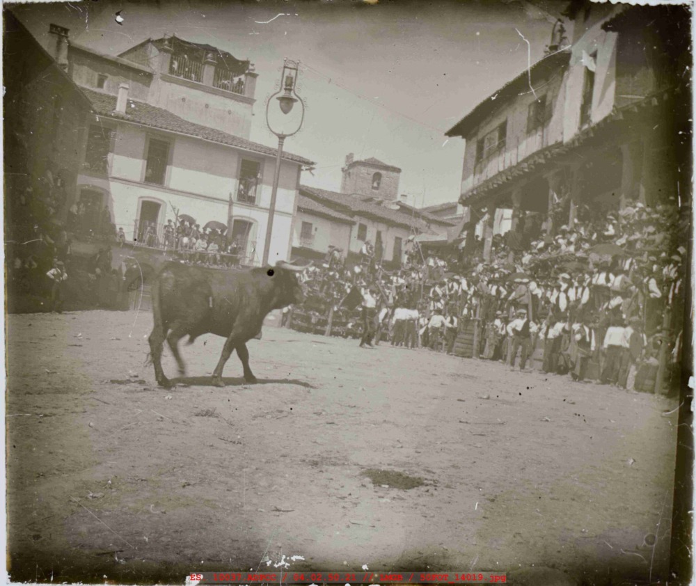 Plaza de Jaraíz de la Vera convertida en plaza de toros
