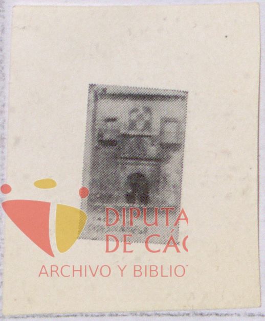 Portada del Palacio de Hernando de Ovando de Cáceres, 1928
