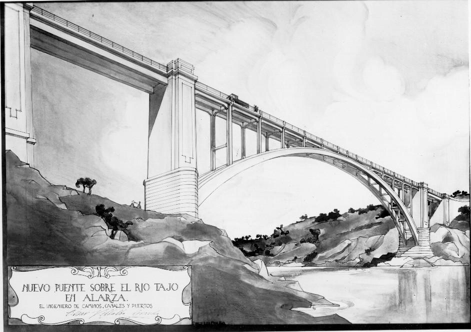 Puente de Alarza en Talavera la Vieja sobre el río Tajo