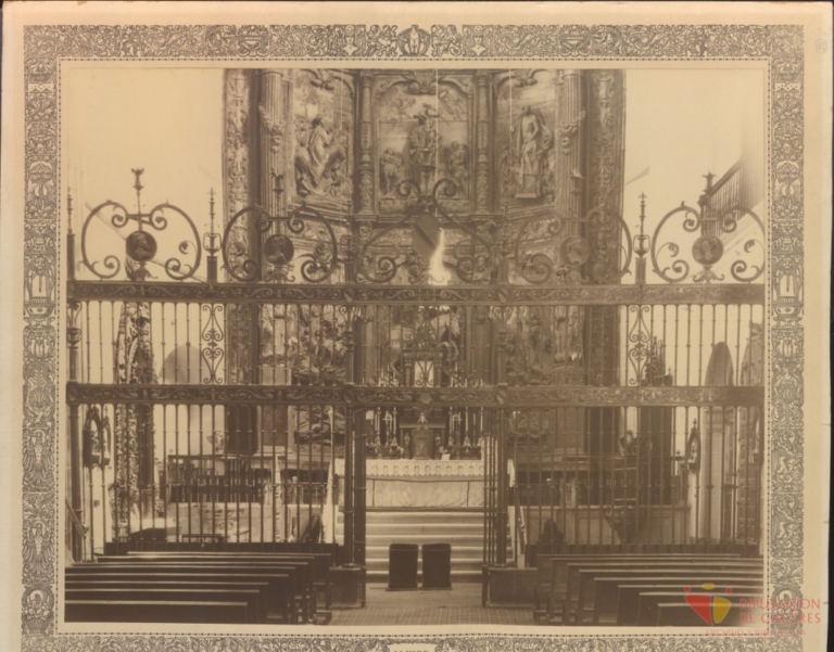 Reja de la capilla mayor de la Iglesia de Santiago de Cáceres