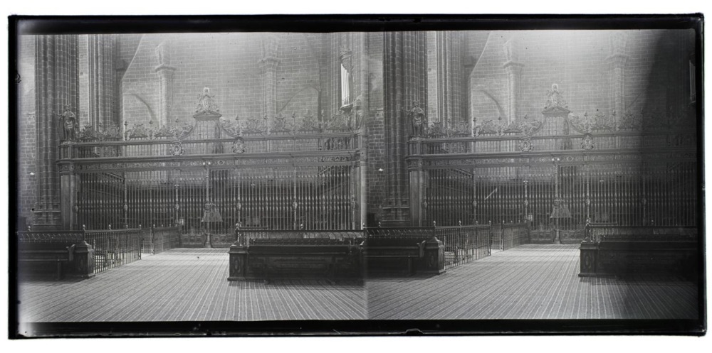 Reja del coro de la Catedral Nueva