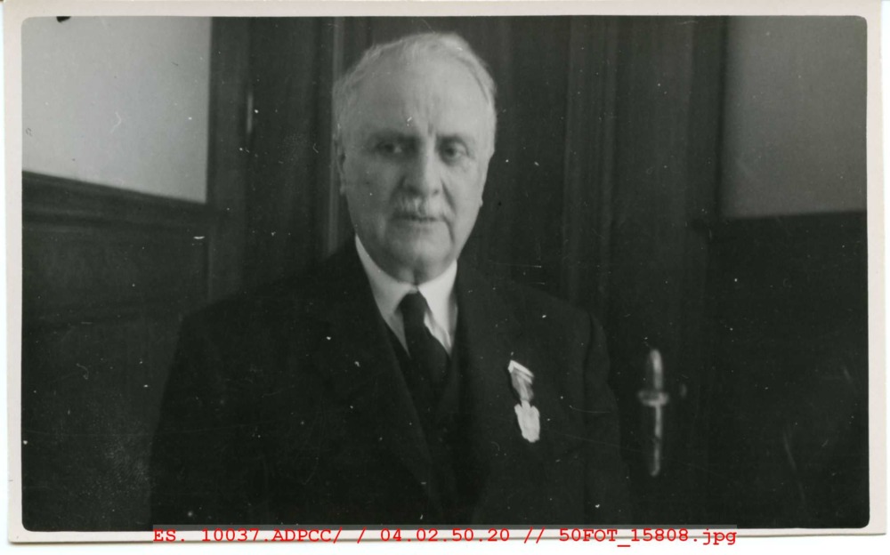 Retrato de León Leal Ramos en el día de la imposición