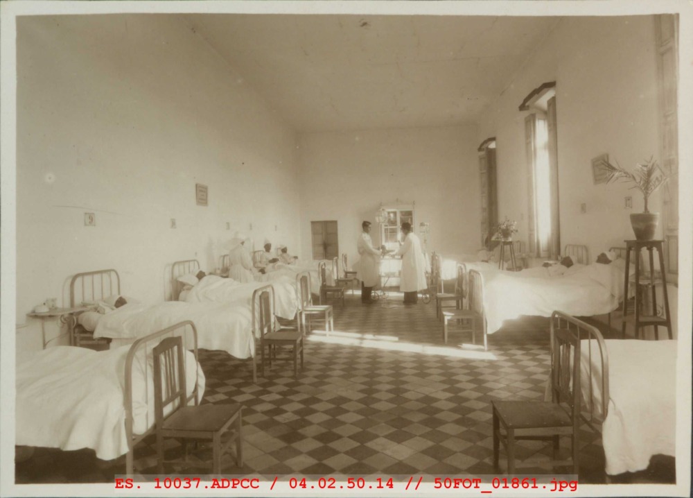 Sala de cirugía de hombres del Hospital Provincial de Cáceres