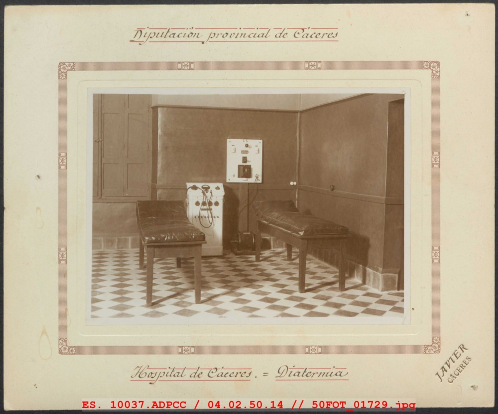 Sala de diatermia del Hospital de Cáceres