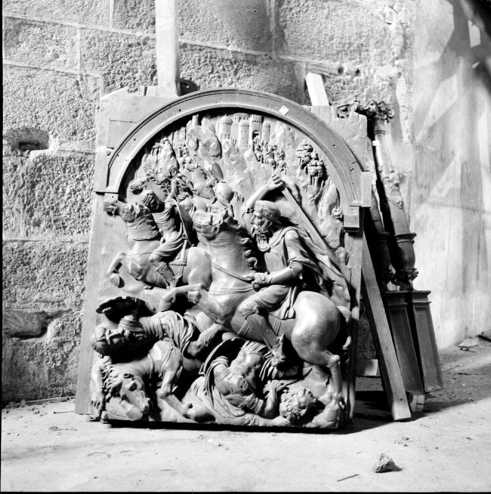 Santa María. Retablo trozo del retablo, desmontado. panel