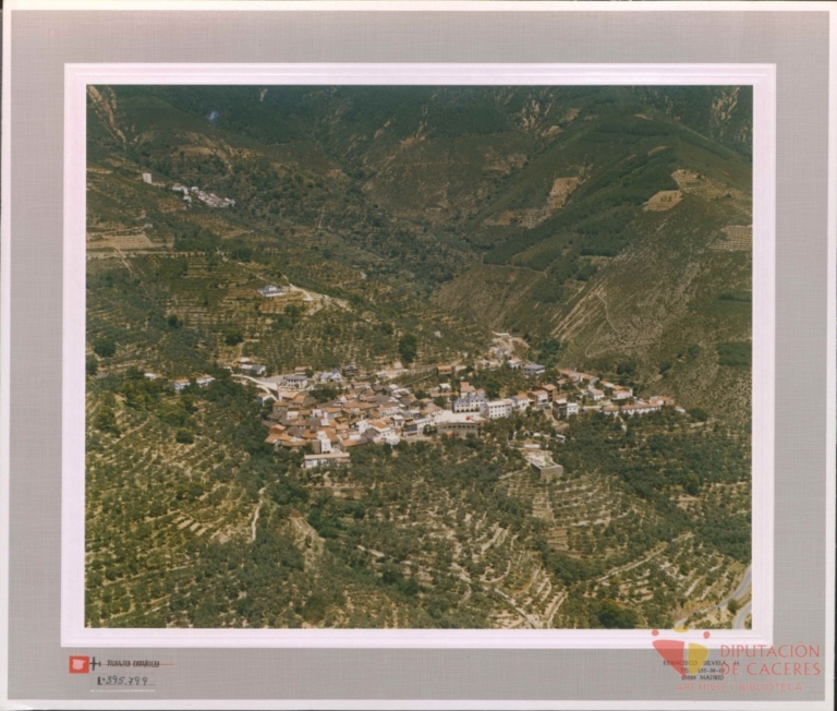 Vista aérea de Casares de las Hurdes