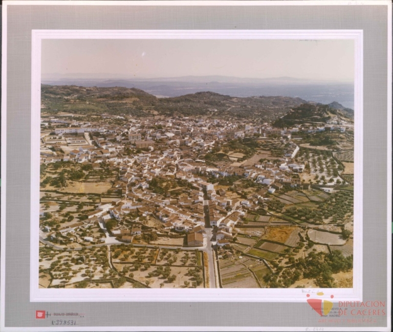 Vista aérea de Montánchez